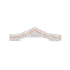 Thumbnail Image 4 of Previously Owned - Enchanted Disney Aurora 1/5 CT. T.W. Diamond Contour Wedding Band in 14K Two-Tone Gold