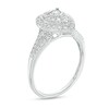 Thumbnail Image 3 of Previously Owned - 1/2 CT. T.W. Diamond Double Pear-Shaped Frame Split Shank Engagement Ring in 10K White Gold (J/I3)