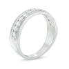 Thumbnail Image 2 of Previously Owned - 1/2 CT. T.W. Diamond Vintage-Style Wedding Band in 10K White Gold