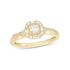 Thumbnail Image 1 of Previously Owned - 1/4 CT. T.W. Princess-Cut Diamond Cushion-Shaped Frame Promise Ring in 10K Gold