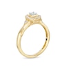 Thumbnail Image 3 of Previously Owned - 1/4 CT. T.W. Princess-Cut Diamond Cushion-Shaped Frame Promise Ring in 10K Gold