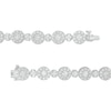Thumbnail Image 3 of Previously Owned - 10 CT. T.W. Diamond Frame Alternating Line Bracelet in 10K White Gold