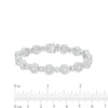 Thumbnail Image 4 of Previously Owned - 10 CT. T.W. Diamond Frame Alternating Line Bracelet in 10K White Gold