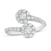 Thumbnail Image 1 of Previously Owned - 1 CT. T.W.  Lab-Grown Diamond Bypass Ring in 14K White Gold (F/SI2)