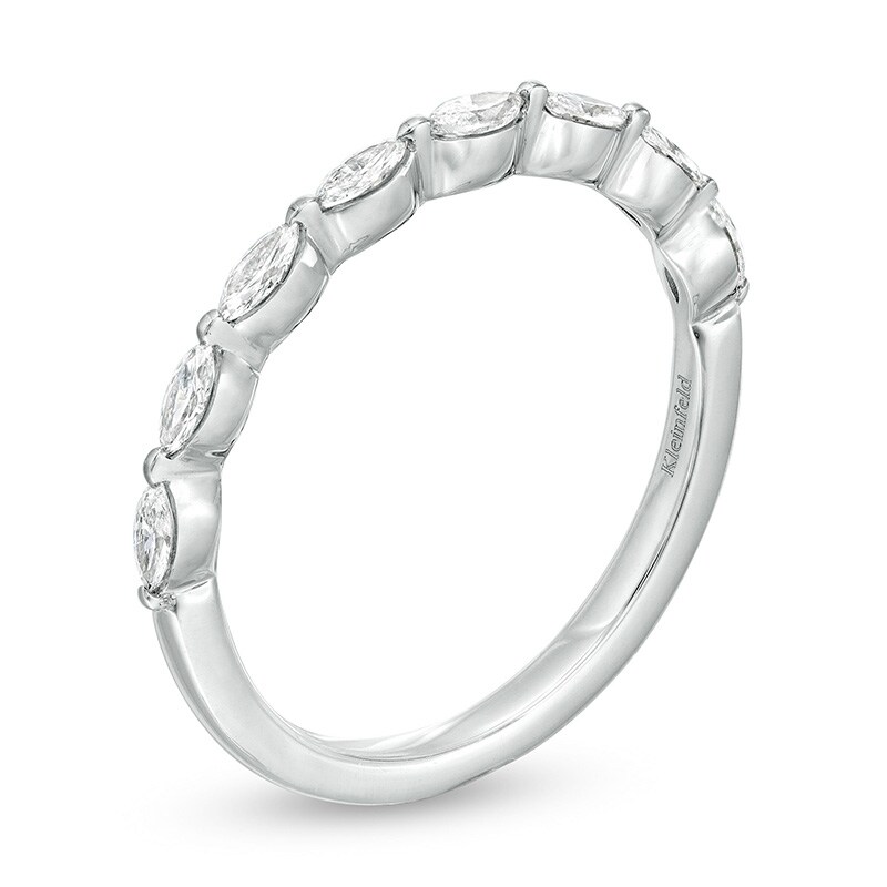 Main Image 3 of Previously Owned - Kleinfeld® x Peoples 1/2 CT. T.W. Marquise Lab-Grown Diamond Eight Stone Band in Platinum