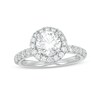 Thumbnail Image 1 of Previously Owned - 2-1/4 CT. T.W.  Lab-Grown Diamond Frame Engagement Ring in 14K White Gold (F/VS2)