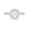 Thumbnail Image 4 of Previously Owned - 2-1/4 CT. T.W.  Lab-Grown Diamond Frame Engagement Ring in 14K White Gold (F/VS2)