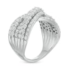 Thumbnail Image 3 of Previously Owned - 2 CT. T.W.  Lab-Grown Diamond Multi-Row Bypass Ring in 14K White Gold (F/SI2)