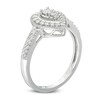 Thumbnail Image 2 of Previously Owned - 1/3 CT. T.W. Diamond Teardrop-Shaped Frame Vintage-Style Engagement Ring in 10K White Gold