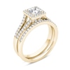 Thumbnail Image 2 of Previously Owned - 1 CT. T.W. Princess-Cut Diamond Frame Split Shank Bridal Set in 14K Gold