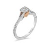 Thumbnail Image 2 of Previously Owned - Enchanted Disney Belle 1/5 CT. T.W. Diamond Frame Promise Ring in 10K Two-Tone Gold