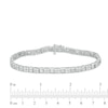 Thumbnail Image 4 of Previously Owned - 5 CT. T.W. Quad Baguette and Round Diamond Bracelet in 10K White Gold - 7.5"