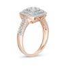 Thumbnail Image 3 of Previously Owned - 3/8 CT. T.W. Diamond Double Cushion Frame Ring in 10K Rose Gold