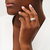Thumbnail Image 2 of Previously Owned - 1 CT. T.W. Diamond Multi-Row Layered Criss-Cross Ring in 10K White Gold