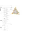 Thumbnail Image 3 of Previously Owned - Men's 1/5 CT. T.W. Diamond Pavé Triangular Stud Earrings in 10K Gold