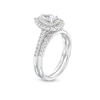 Thumbnail Image 3 of Previously Owned - 1 CT. T.W. Pear-Shaped Diamond Frame Bridal Set in 14K White Gold (I/I1)