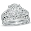 Thumbnail Image 1 of Previously Owned - 1-1/2 CT. T.W. Multi-Diamond Bridal Set in 14K White Gold