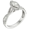 Thumbnail Image 2 of Previously Owned - 1 CT. T.W.  Marquise Diamond Frame Twist Shank Engagement Ring in 14K White Gold (I/I1)