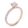 Thumbnail Image 2 of Previously Owned - 1 CT. T.W. Princess-Cut Diamond Engagement Ring in 14K Rose Gold