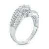 Thumbnail Image 2 of Previously Owned - 1 CT. T.W. Multi-Diamond Flower Bypass Ring in 10K White Gold