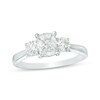 Thumbnail Image 1 of Previously Owned - 1 CT. T.W. Composite Diamond Oval Three Stone Engagement Ring in 14K White Gold