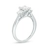 Thumbnail Image 2 of Previously Owned - 1 CT. T.W. Composite Diamond Oval Three Stone Engagement Ring in 14K White Gold
