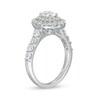 Thumbnail Image 3 of Previously Owned - 1-1/2 CT. T.W.  Oval Lab-Grown Diamond Double Frame Engagement Ring in 14K White Gold (F/VS2)
