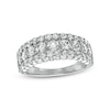 Thumbnail Image 1 of Previously Owned - 2 CT. T.W. Diamond Multi-Row Anniversary Ring in 14K White Gold