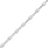 Thumbnail Image 1 of Previously Owned - 1 CT. T.W. Diamond Alternating Line Bracelet in 10K White Gold