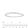 Thumbnail Image 4 of Previously Owned - 1 CT. T.W. Diamond Alternating Line Bracelet in 10K White Gold