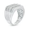 Thumbnail Image 3 of Previously Owned - 2 CT. T.W. Diamond Multi-Row Rectangle-Top Ring in 10K White Gold