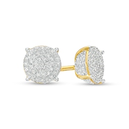Previously Owned - 1/4 CT. T.W. Multi-Diamond Stud Earrings in 10K Gold
