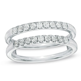 Previously Owned - Celebration Lux® 1/2 CT. T.W. Diamond Solitaire Enhancer in 18K White Gold (I/SI2)