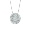 Thumbnail Image 1 of Previously Owned - 1/2 CT. T.W. Diamond Swirl Pendant in 14K White Gold