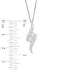 Thumbnail Image 2 of Previously Owned - Ever Us™ 1/2 CT. T.W. Two-Stone Diamond Bypass Pendant in 14K White Gold - 19"
