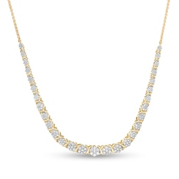 Previously Owned - 1 CT. T.W. Composite Diamond Necklace in 10K Gold - 19"