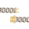 Thumbnail Image 3 of Previously Owned - 1-3/8 CT. T.W. Diamond Curb Chain Bracelet in Hollow 10K Gold - 8.5"