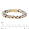 Thumbnail Image 4 of Previously Owned - 1-3/8 CT. T.W. Diamond Curb Chain Bracelet in Hollow 10K Gold - 8.5"