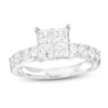 Thumbnail Image 1 of Previously Owned - 2 CT. T.W. Quad Princess-Cut Diamond Engagement Ring in 14K White Gold