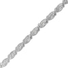 Thumbnail Image 1 of Previously Owned - 2 CT. T.W. Diamond Scallop Edge Bracelet in 10K White Gold – 7.25"