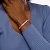 Thumbnail Image 2 of Previously Owned - 2 CT. T.W. Diamond Scallop Edge Bracelet in 10K White Gold – 7.25"