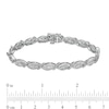 Thumbnail Image 4 of Previously Owned - 2 CT. T.W. Diamond Scallop Edge Bracelet in 10K White Gold – 7.25"