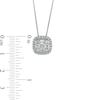 Thumbnail Image 4 of Previously Owned - 3/4 CT. T.W.  Lab-Grown Diamond Cushion-Shaped Frame Pendant in 14K White Gold (F/SI2)