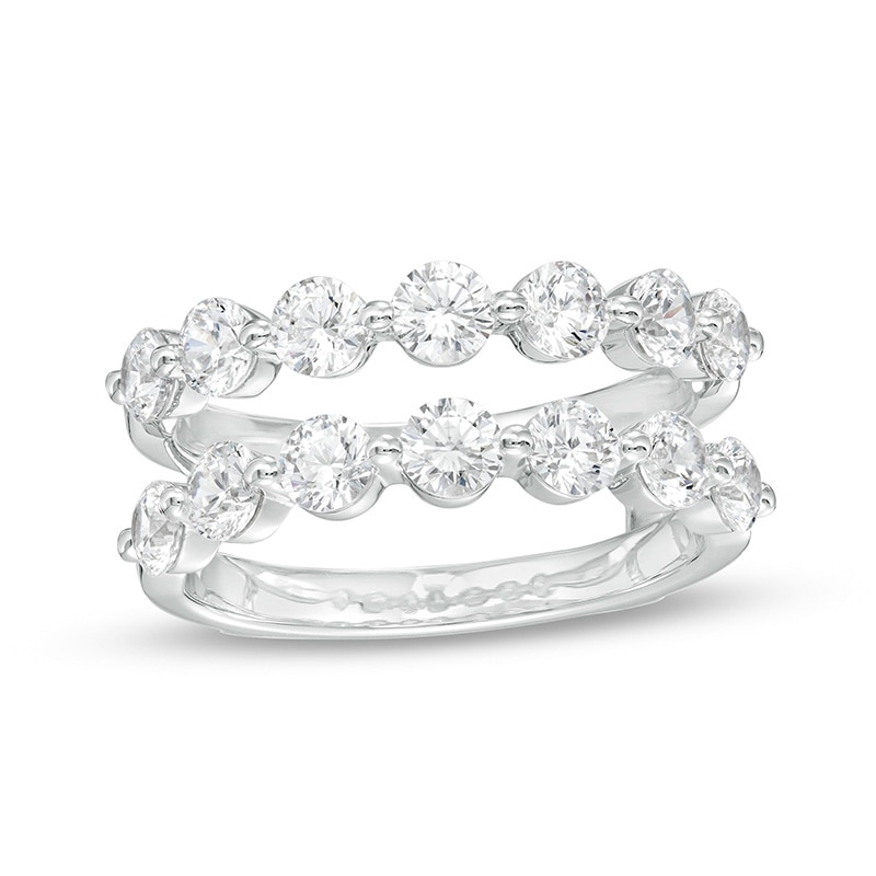 Main Image 1 of Previously Owned - 2 CT. T.W.  Lab-Grown Diamond Solitaire Enhancer in 14K White Gold (F/VS2)