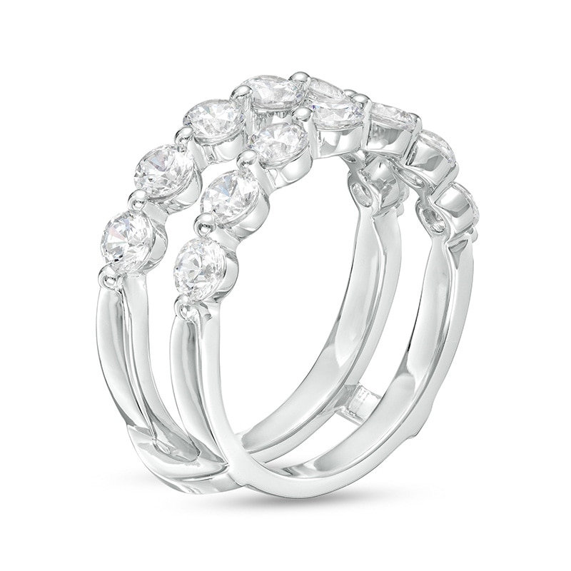 Main Image 2 of Previously Owned - 2 CT. T.W.  Lab-Grown Diamond Solitaire Enhancer in 14K White Gold (F/VS2)
