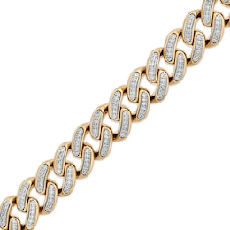 Previously Owned - 1-7/8 CT. T.W. Diamond Curb Chain Bracelet in 10K Gold – 8.5"
