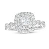 Thumbnail Image 1 of Previously Owned - 1 CT. T.W.  Princess-Cut Lab-Created Diamond Double Frame Engagement Ring in 10K White Gold
