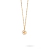 Thumbnail Image 1 of Previously Owned - 1/8 CT. T.W. Lab-Grown Diamond Flower Necklace in 14K Gold – 19.5"