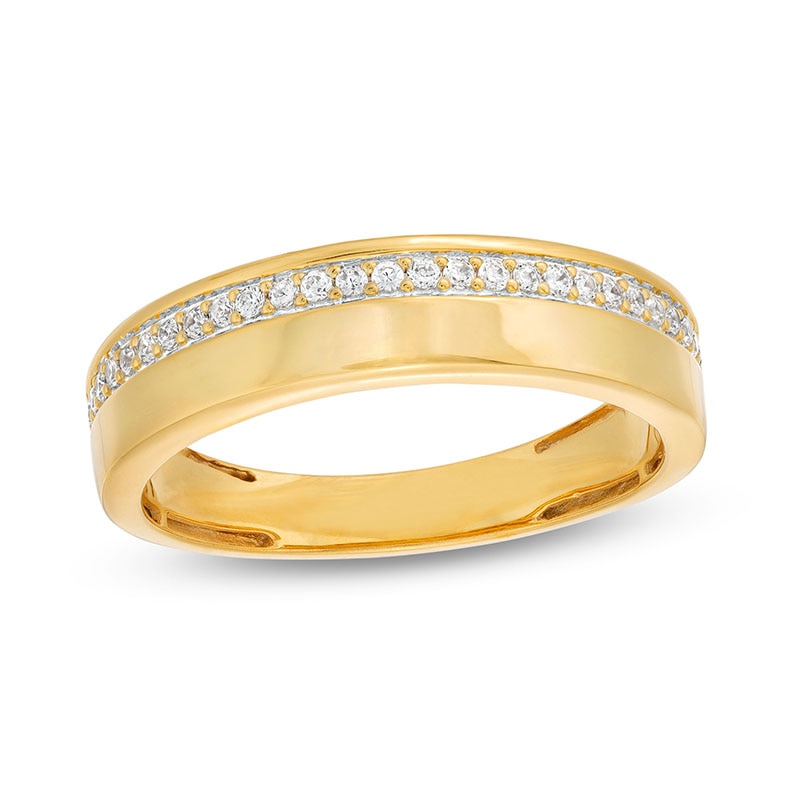 Main Image 1 of Previously Owned - 1/4 CT. T.W. Diamond Wedding Band in 10K Gold