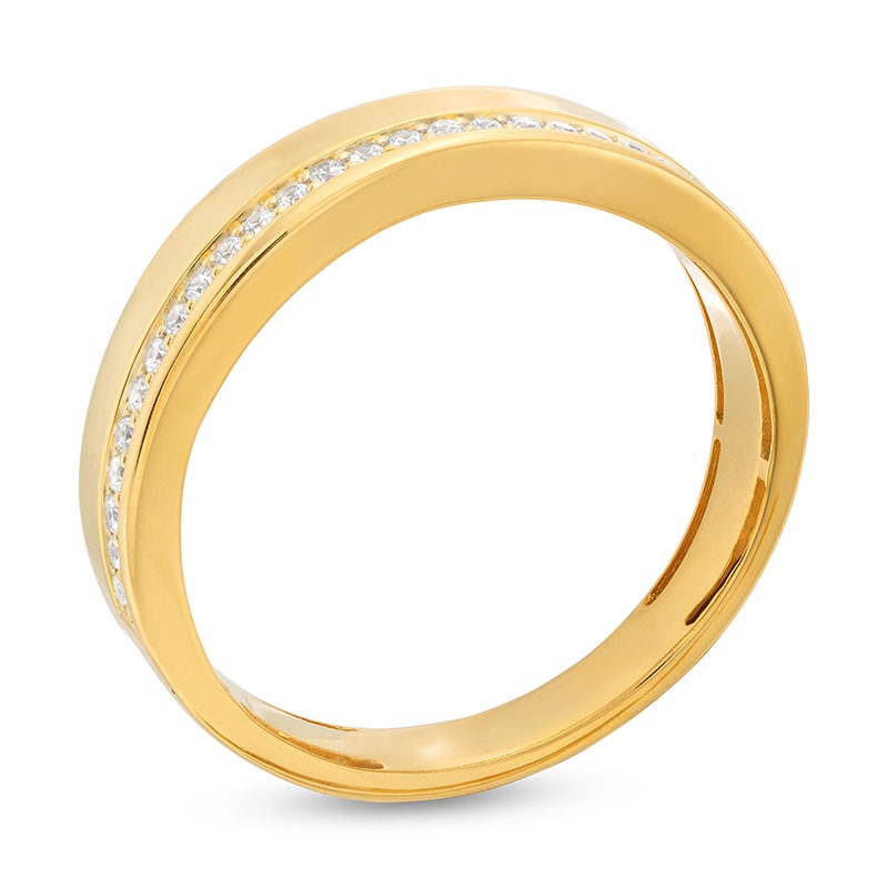 Main Image 2 of Previously Owned - 1/4 CT. T.W. Diamond Wedding Band in 10K Gold